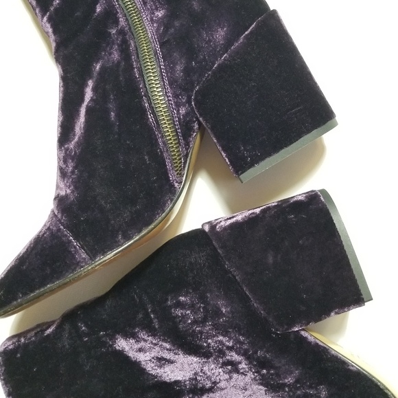 🔴SOLD 🎉HP🎉Dries Van Noten Crush Velvet Boots - Picture 7 of 8